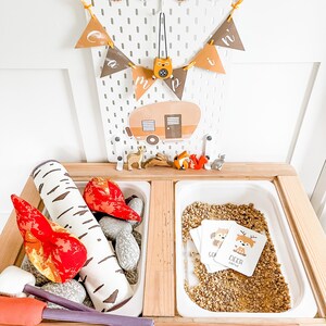 Camping Printable Dramatic Play Set and Sensory Bin Accessories image 4