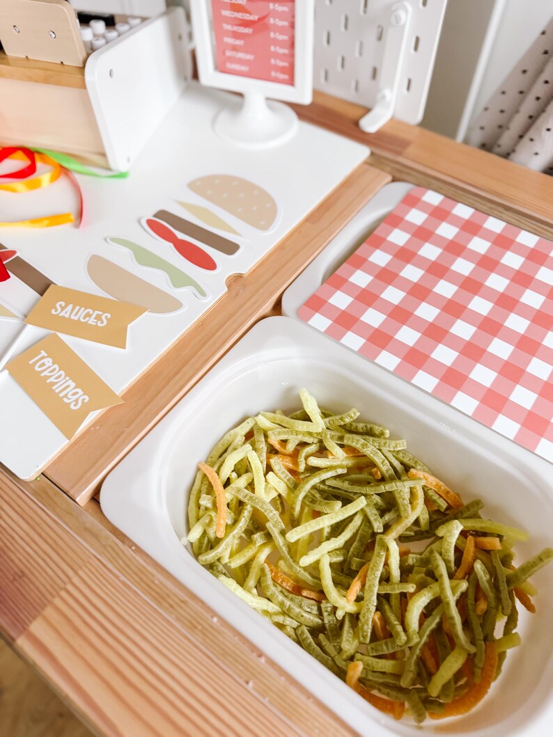 Burger Diner Dramatic Play & Printable Worksheets - Etsy