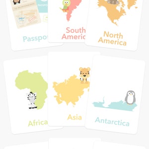 Travel Around the World, 7 Continents, Passport, Travel, World, Globe image 1
