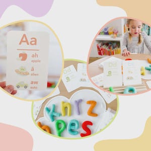 Learn to Read Flashcards Bundle | Early Reader Phonics Sight Words CVC Cards | Kindergarten Readiness Toddler Preschool Reading Games image 4