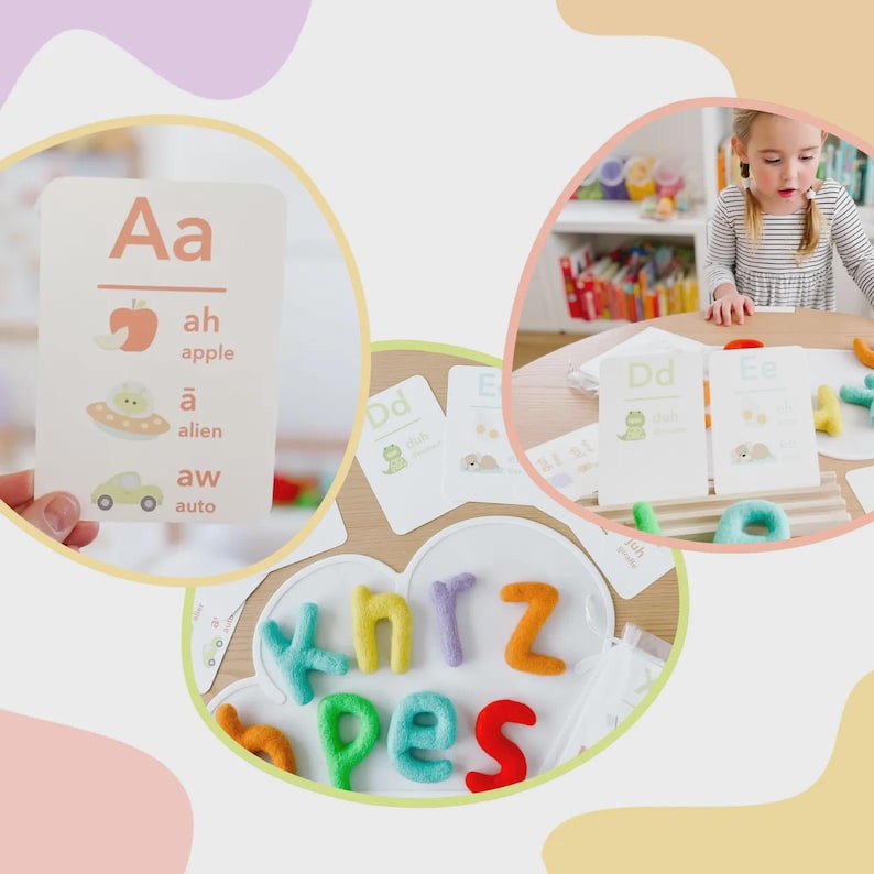 Learn to Read Flashcards Bundle | Early Reader Phonics Sight Words CVC Cards | Kindergarten Readiness Toddler Preschool Reading Games image 4