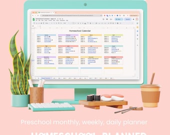 Preschool Curriculum Planner | Homeschool Schedule | Early Learning Themes | Toddler Lesson Plans | Printable Planner Template