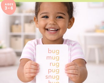 CVC Word Flashcards | Learn to Read CVC Words | Preschool Blending Practice | Ages 4–6
