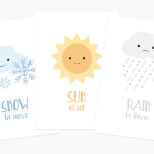 Tarjetas meteorológicas, Juguete educativo para niños, Juego de Navidad, Regalo preescolar, Juego de aprendizaje preescolar, Regalo de aprendizaje, Juguete de aprendizaje para niños pequeños