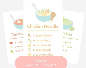 Soup Recipe Cards for Sensory Play