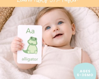 Alphabet Flashcards for Toddlers | Learn ABC with Animals | Montessori Letter Recognition Cards | Preschool Learning Ages 2–4