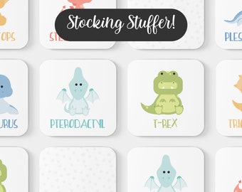 Dinosaur Memory Game, Montessori Toy, Toddler Gift