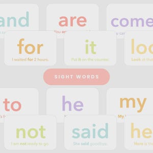 Learn to Read Flashcards Bundle | Early Reader Phonics Sight Words CVC Cards | Kindergarten Readiness Toddler Preschool Reading Games image 9
