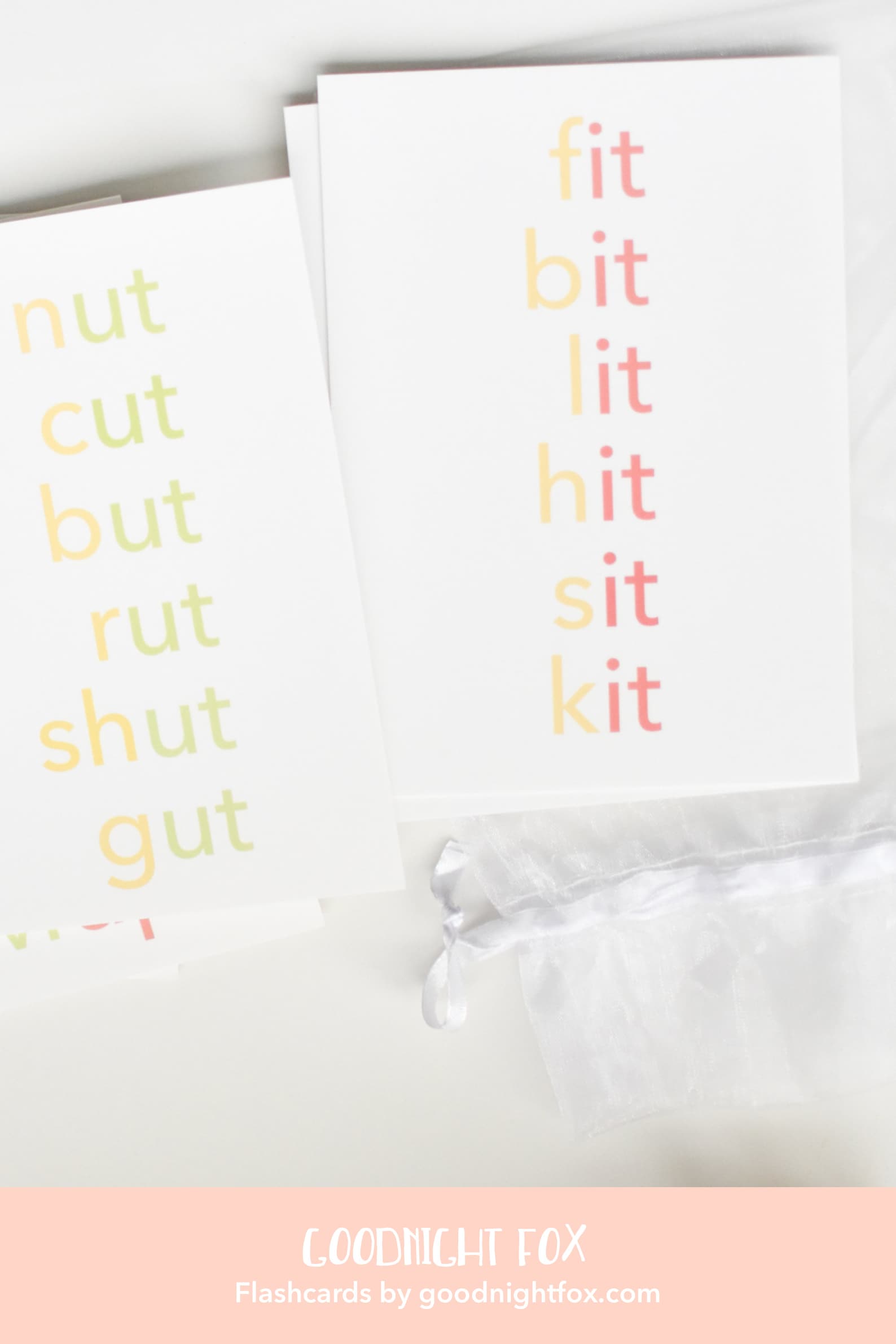Rhyming Words Flash Cards Rhymesflash Cards Toddler - Etsy