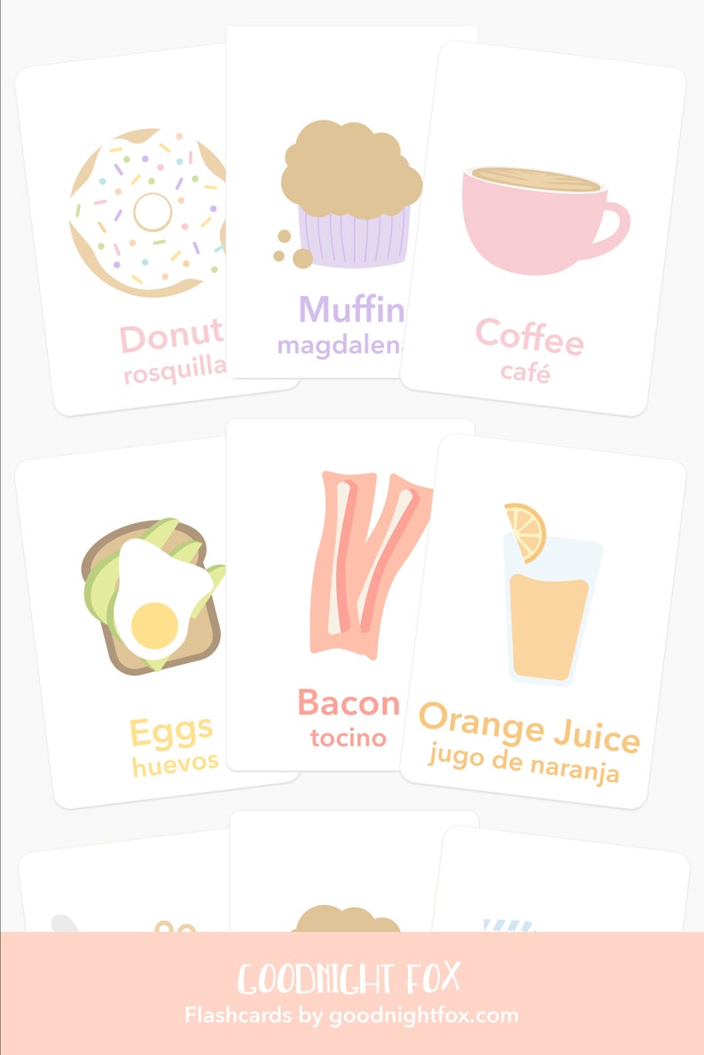 Breakfast Flashcards, Learning Breakfast, Foodie Flashcards, Learning Foods, Wooden Toy Food, Wooden Play Food, Kid's Kitchen, Toy Kitchen image 3