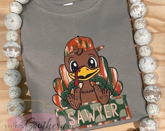 Boys Turkey Shirt, Thanksgiving Shirt for Boys, Toddler Fall Shirt, Boys Thanksgiving Tshirt, Personalized Turkey Shirt for Boys