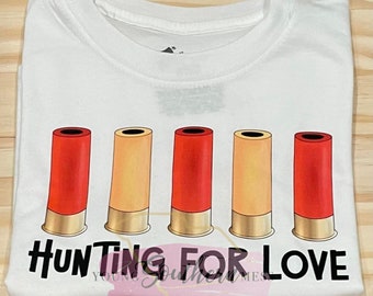 Hunting for Love Shirt Boys Valentine's Day T-Shirt for Boys Hunter Shirt Country Boy Valentine Shirt Funny Boy's Valentine Shirt