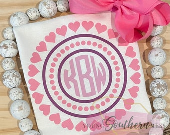 Monogram Valentine's Day Shirt