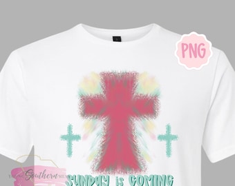 Sonntag kommt Ostern Design PNG (Digitaler Download)
