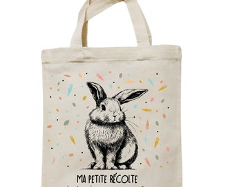 sac de Pâques Lapin - chasse aux oeufs - personnalisé