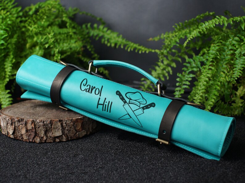 Personalized Leather Knife Roll Custom Knife Case Leather Etsy