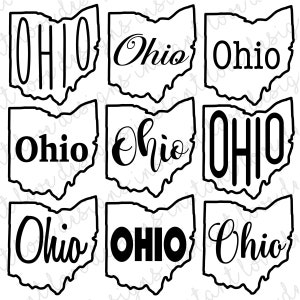 Ohio State SVG Bundle | Graphic and Design Pack | PNG | JPG | Digital Download | Cricut Stencil | Clip Art | 9 Designs + 1 Bonus Design!
