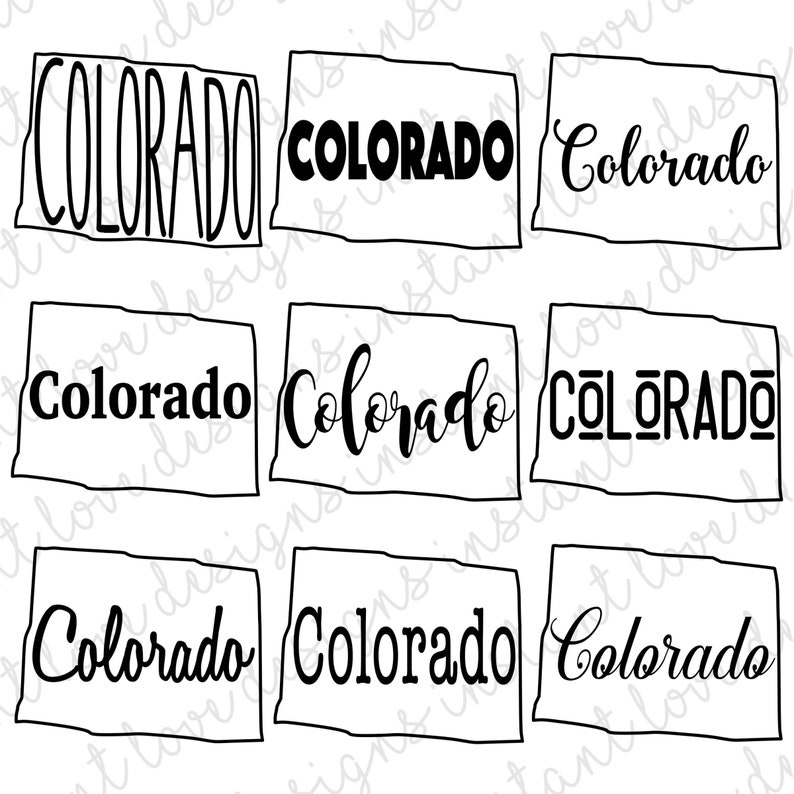 Colorado State SVG Bundle | Graphic and Design Pack | PNG | JPG ...
