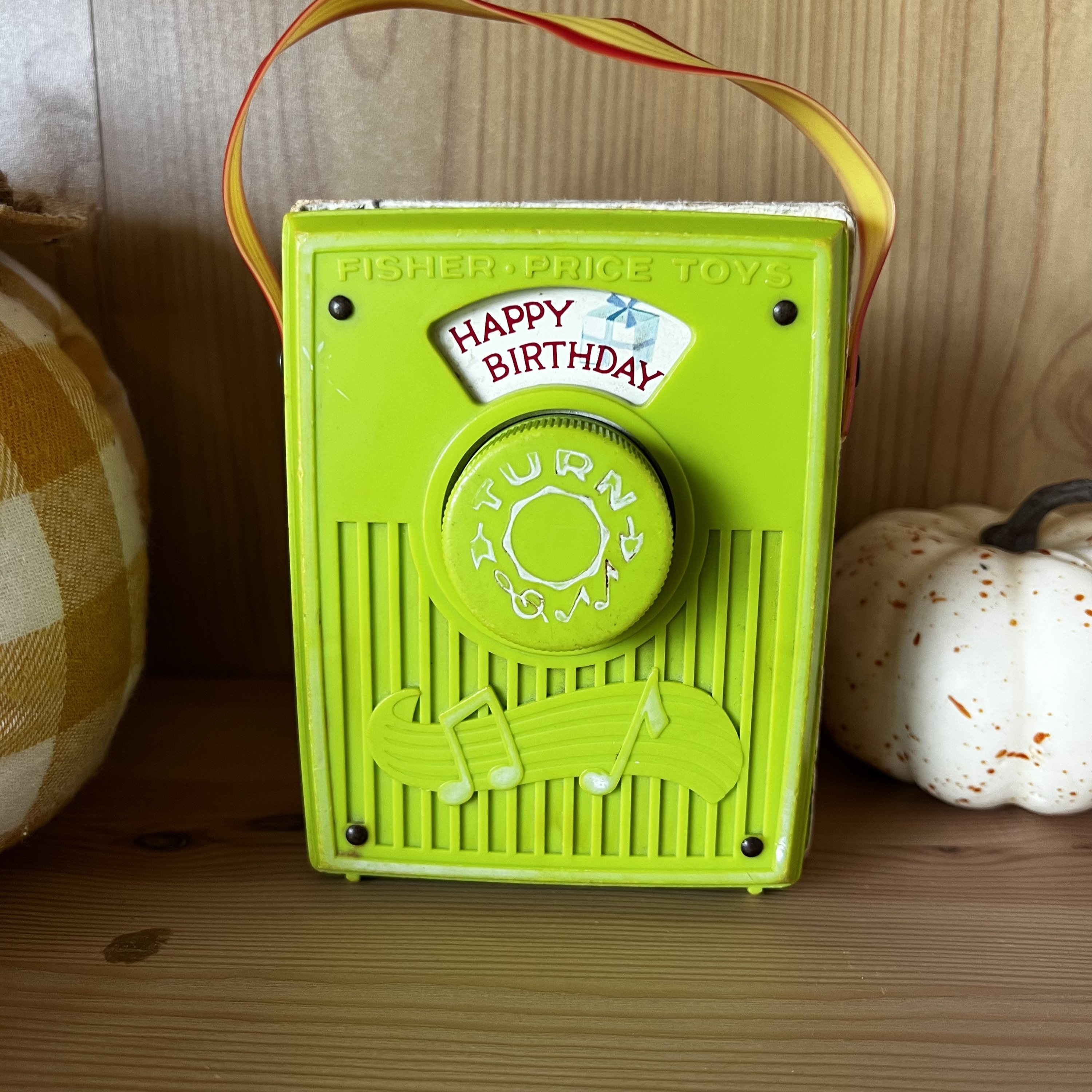 Vintage Fisher Price 1970's Pocket Music Box Plays Happy Birthday