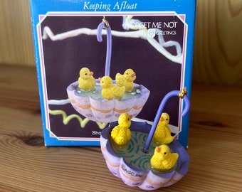 VINTAGE 90’s American Greetings Collectible Easter Ornament. Keeping Afloat.