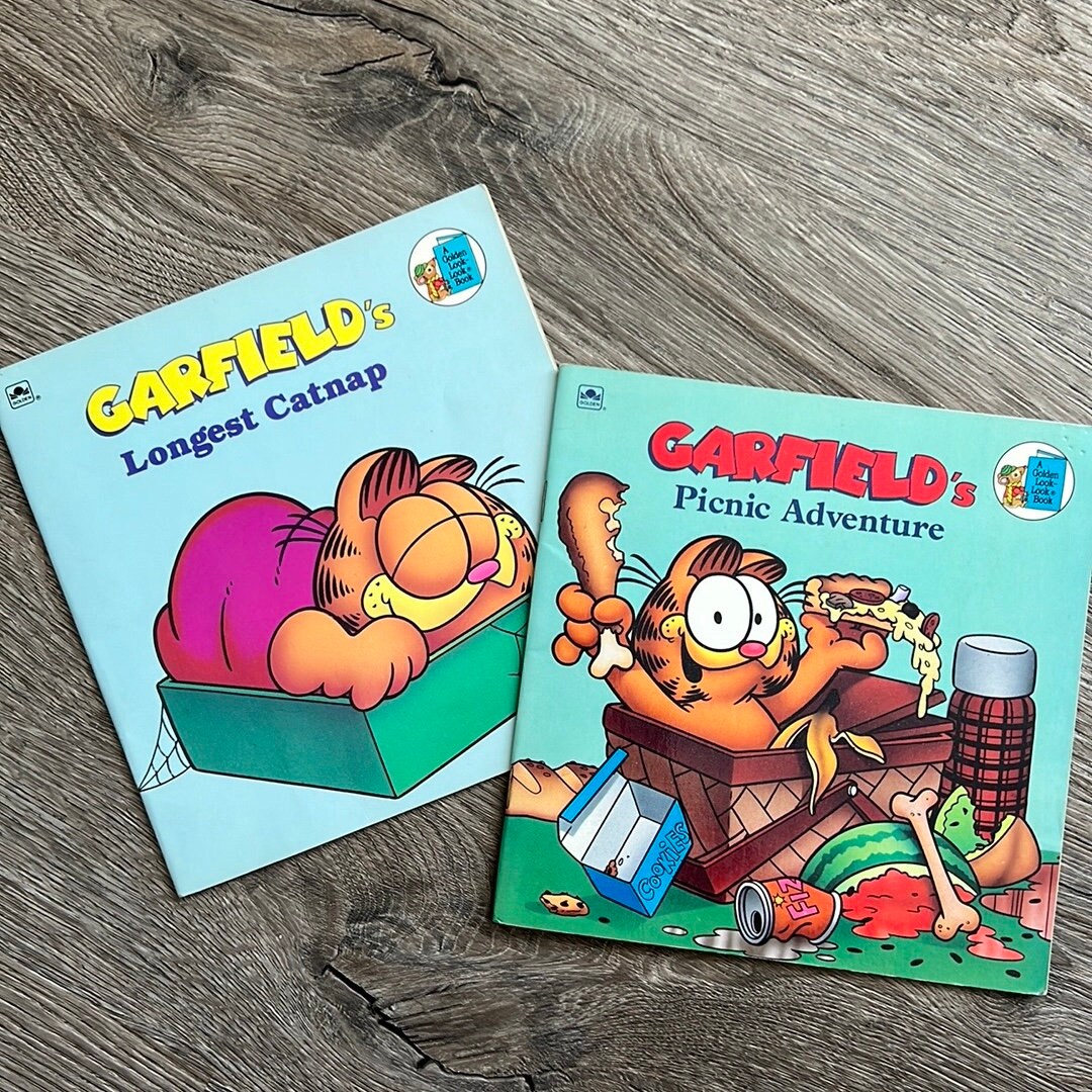 VINTAGE Garfield A Golden Look-look Book 1980's Lot of 2 - Etsy