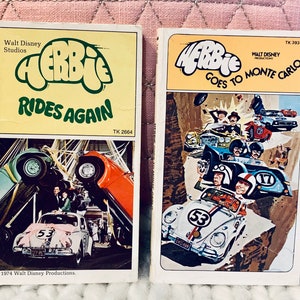 Vintage 1970&#39;s HERBIE Bücher von Walt Disney!! Lot von 2