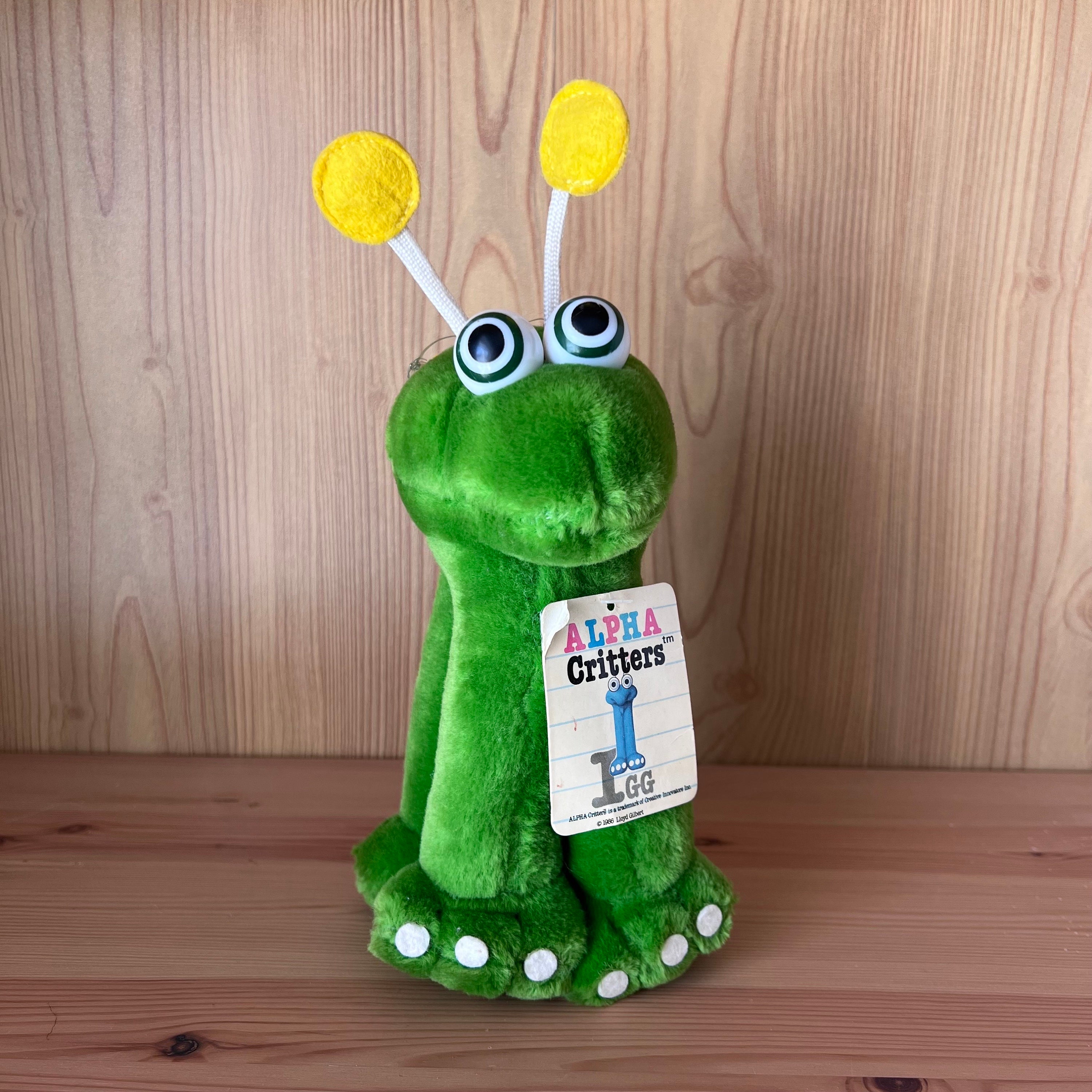 Vintage Alpha Critters Igg 1980's Plush Letter 'I' - Etsy