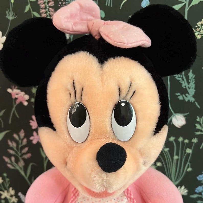 VINTAGE Hasbro Softies Baby Minnie Mouse Plush 1984 the Walt Disney Company bild 2