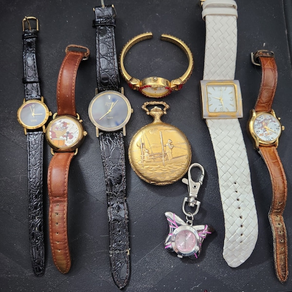 Watches for crafts or use, pocket watches, scrap for crafts, craft supplies, steampunk inspired crafts