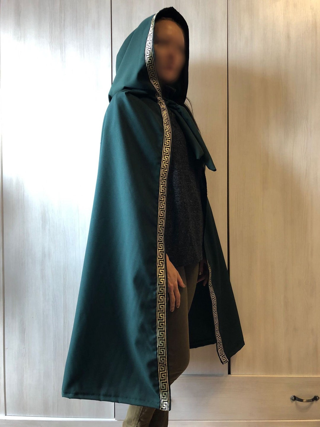 Hooded Cloak Hooded Cape Fantasy Cloak Halloween Elven - Etsy