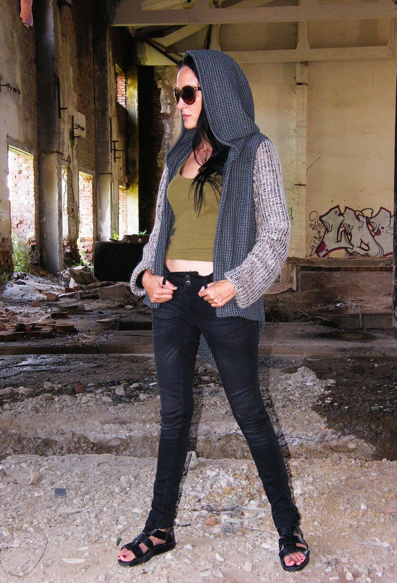 Burning Man Jacket Hooded Sweater Hooded Jacket Hooded vest