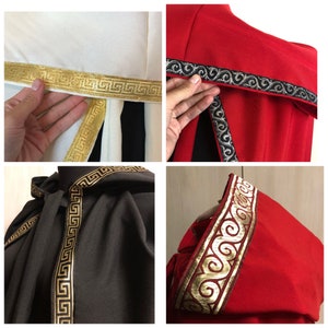 maxi cloak with trim large hood