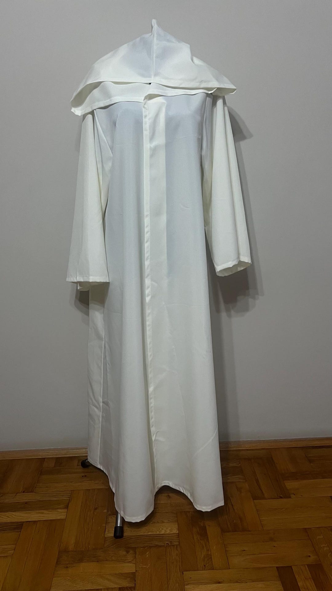 Ivory Robe, Milk Costume, Ceremonial Robe, Wizard Tunic, Warlock Dress ...