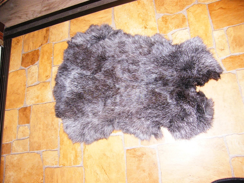 Long Fur Skirt Real Rabbit Fur Skirt Larp Costume Burning Man Tribal Skirt Cosplay skirt