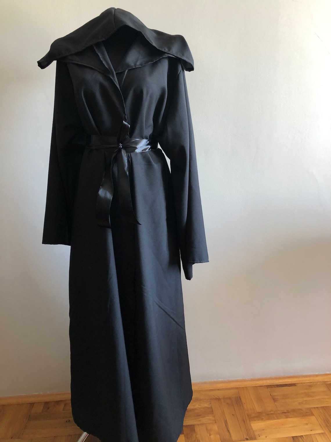 Black Robe Grim Reaper Costume Ceremonial Robe Wizard Etsy