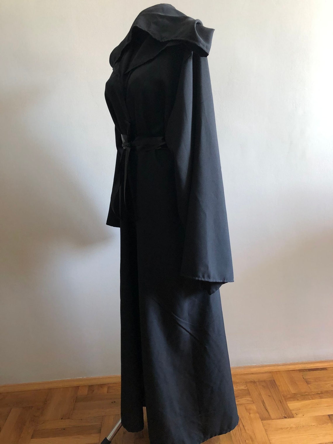 Black Robe Grim Reaper Costume Ceremonial Robe Wizard Etsy