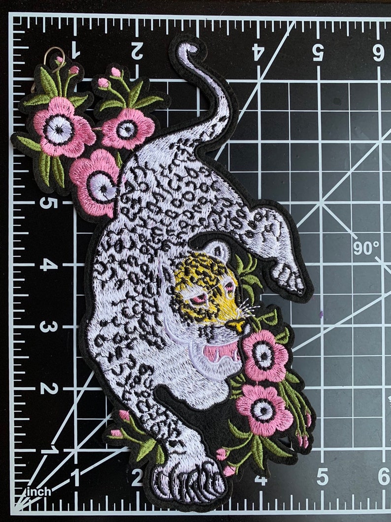 Leopard iron on patch