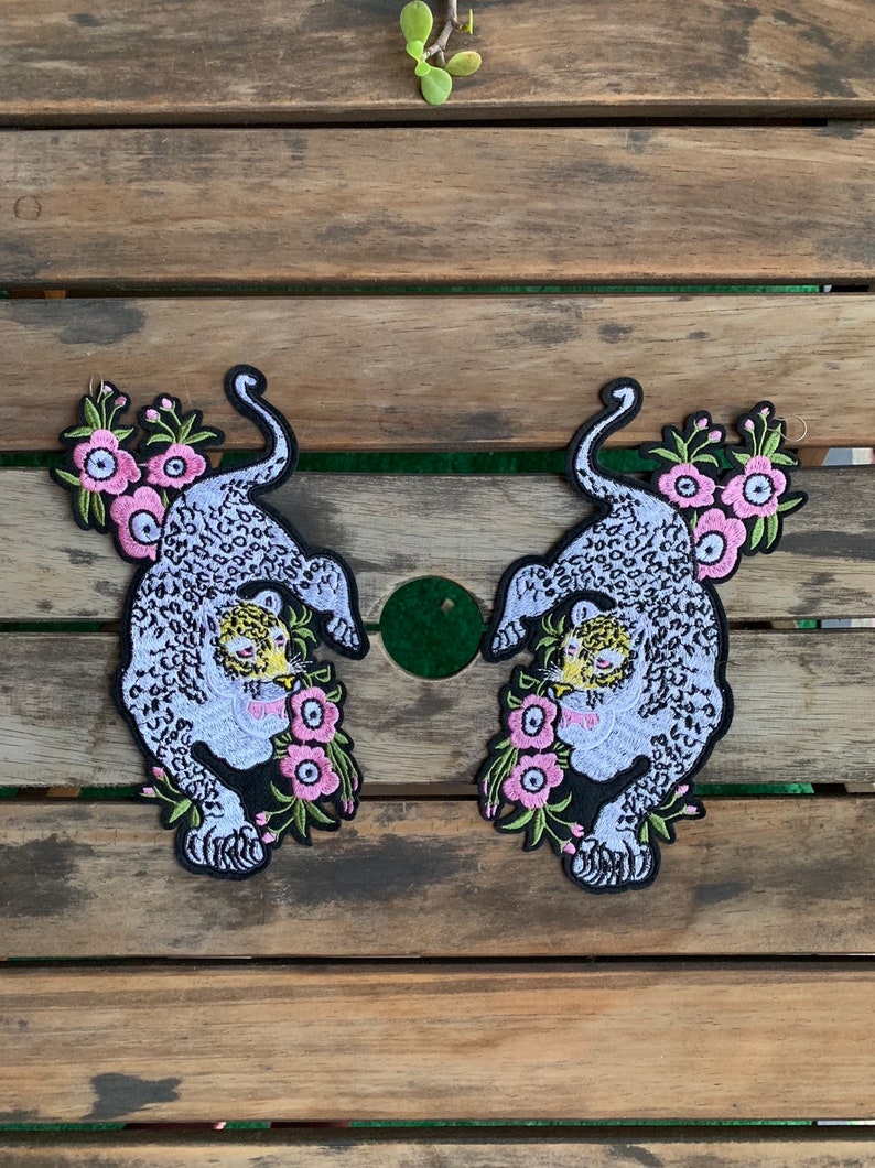 Leopard iron on patch