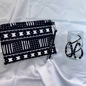 Ankara / Afrikanischer Druck / Schwarze Geschichte / Afroamerikaner / Ethno-Armband mit passenden Ohrringen