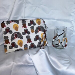 Ankara / Afrikanischer Druck / Schwarze Geschichte / Afroamerikaner / Ethno-Armband mit passenden Ohrringen
