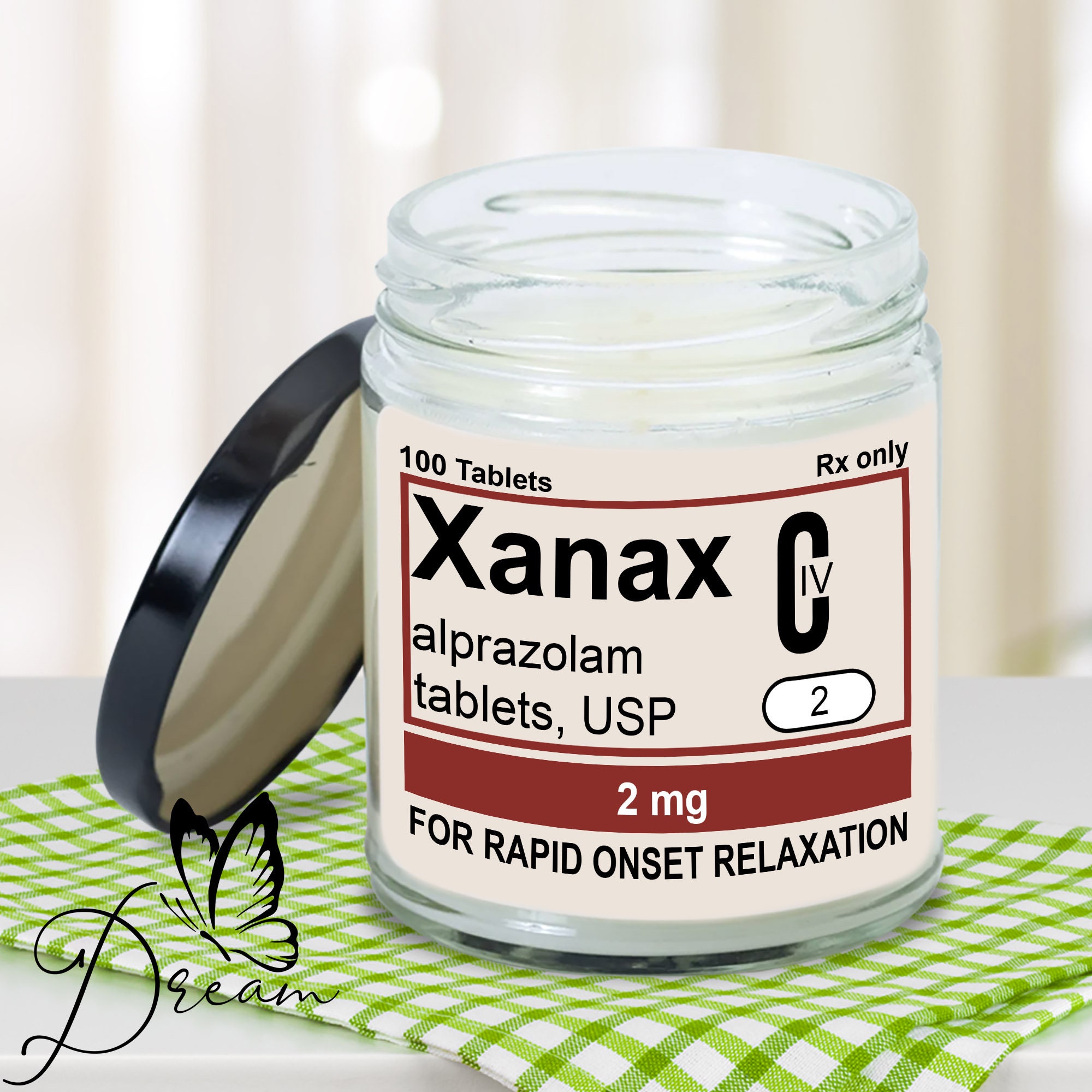 Krankenschwester Kerze | Xanax Thank You | Geschenk für Krankenschwester