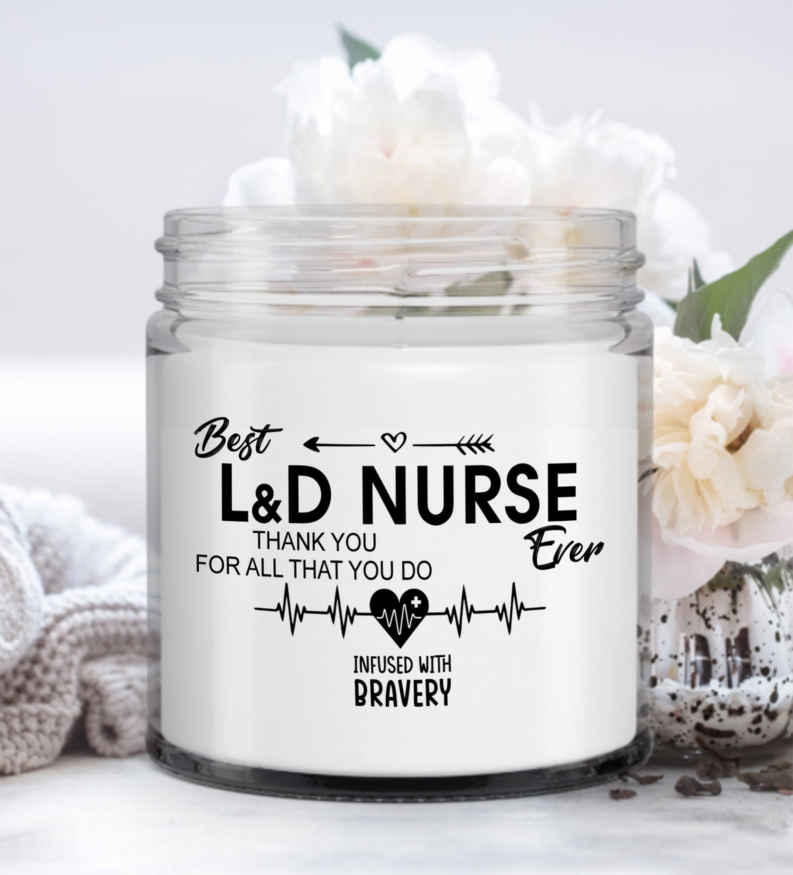 Labor and Delivery Nurse Gifts Scented Candle Thank You Gifts Etsy