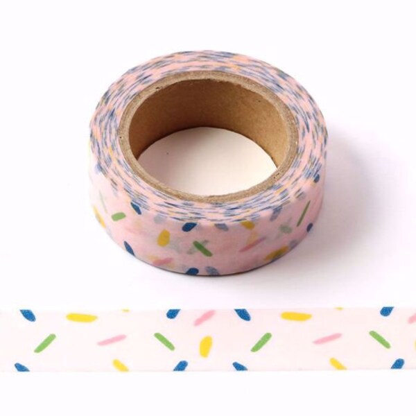Roze hagelslag/Confetti Washi Tape