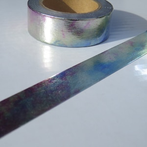 Purple Foil Watercolor Washi Tape - Gorgeous Foil Gasoline Washi Tape