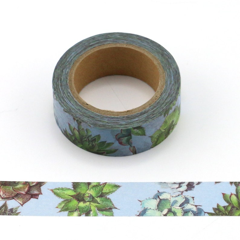 Bold Colourful Floral Washi Masking Paper Tape 15mm x 10 Metre Roll