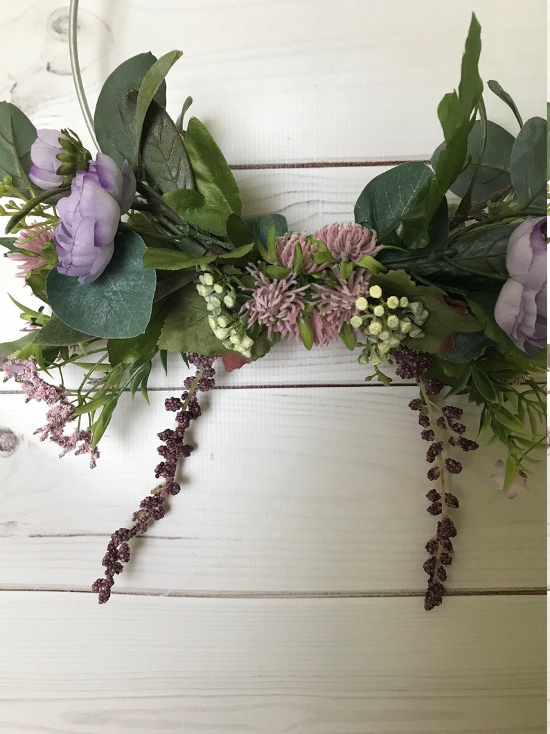 Bridal Hoop Bouquet Wedding Hoop Silk Flower Hoop Modern Etsy