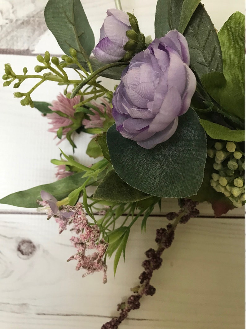 Bridal Hoop Bouquet Wedding Hoop Silk Flower Hoop Modern Etsy