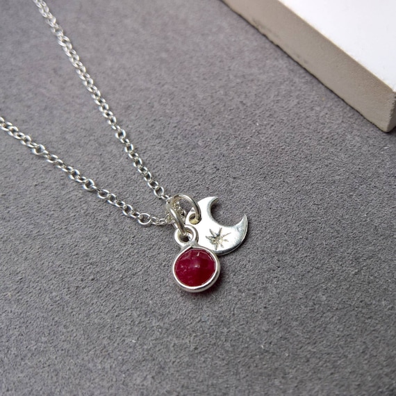 Silver Necklace With Ruby Pendant Best 