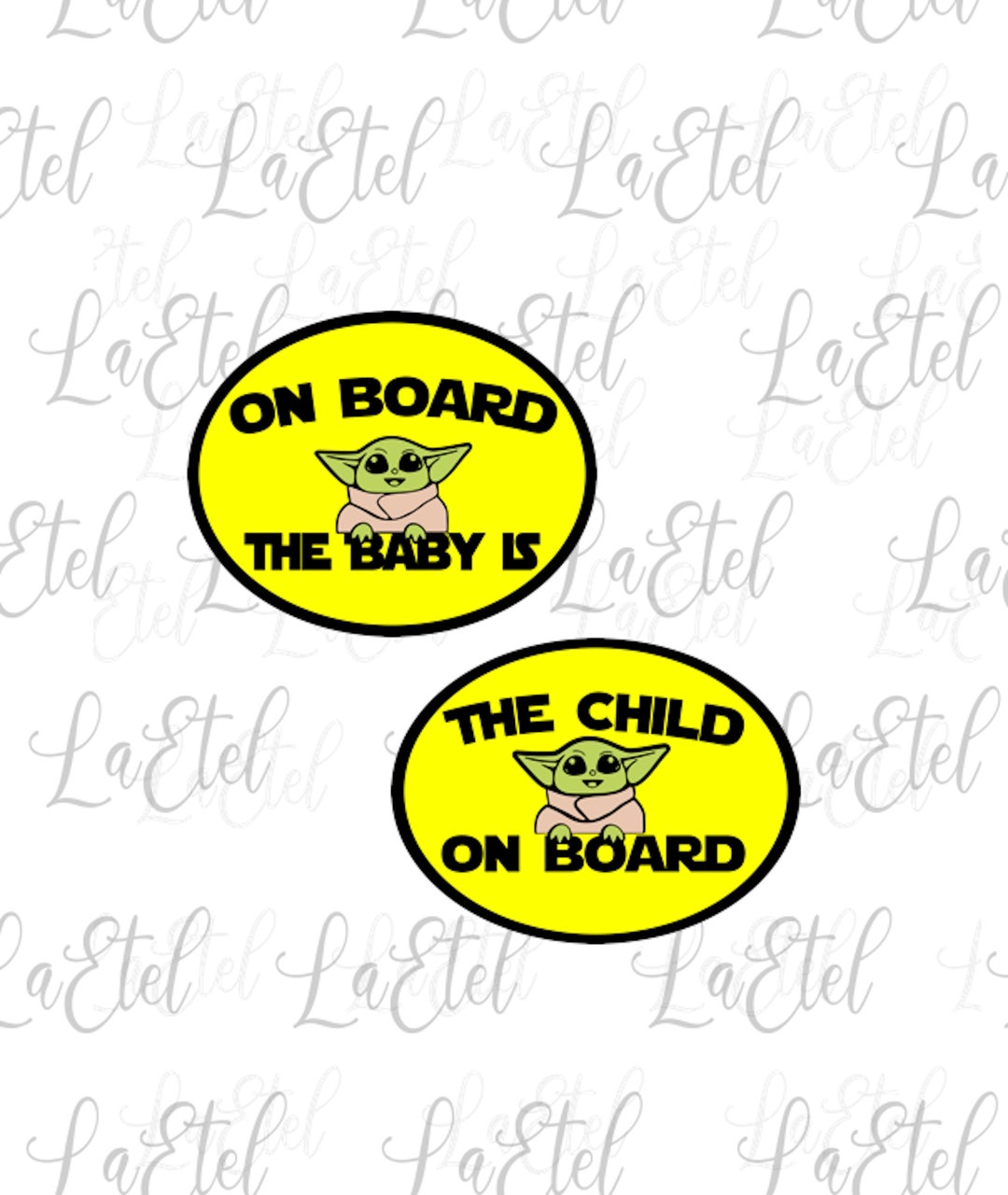 Baby Yoda on Board SVG DUO on Board the Baby is Svg the Child on Board