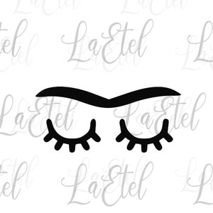 Frida SVG Instant Digital Download Brows Lashes PNG Mexican Artist